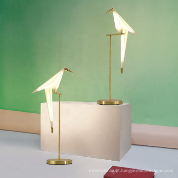 2020 à venda Candeeiro de mesa Paper Crane Bird design elegante para hotel